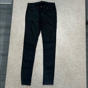 Black faux leather Shinestar skinny pants large